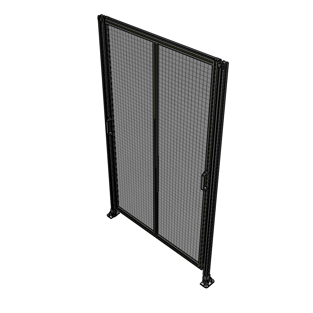 E4-2400-1450-0150-GYMTA DOUBLE REMOVABLE PANEL WITH LEGS 2400MM X 1450MM 1" MESH, FULLY ASSEMBLED