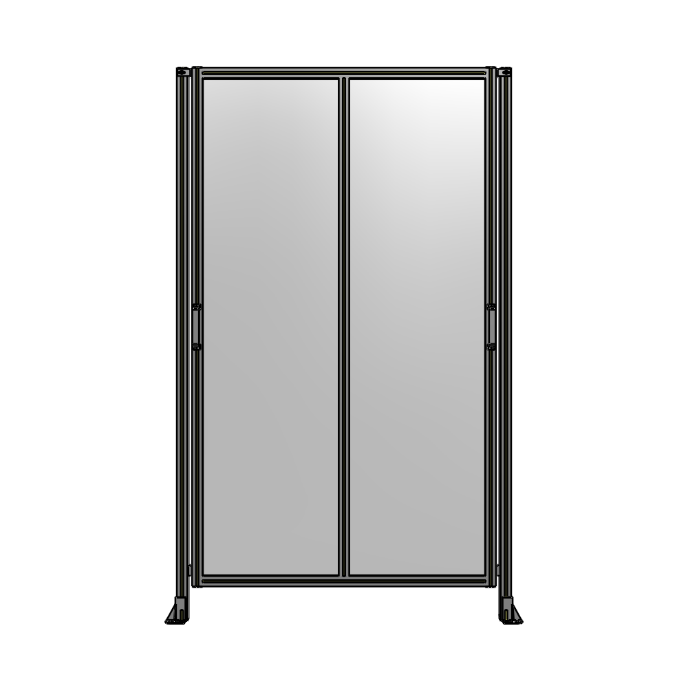 E4-2400-1450-0150-GYPTK DOUBLE REMOVABLE PANEL WITH LEGS 2400MM X 1450MM 1/4" POLYCARBONATE, AS A KIT
