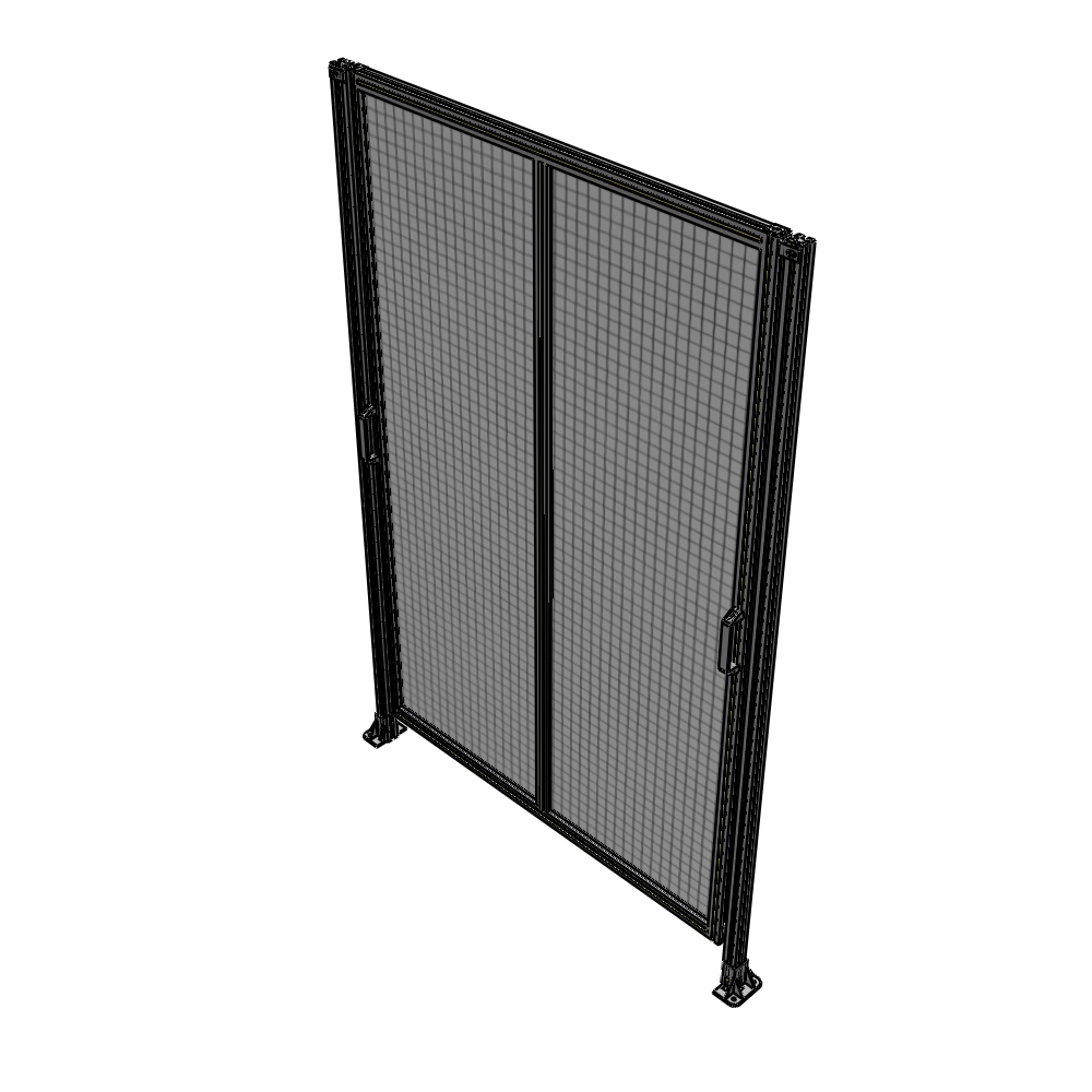 E4-2400-1600-0150-GYMTK DOUBLE REMOVABLE PANEL WITH LEGS 2400MM X 1600MM 1" MESH, AS A KIT