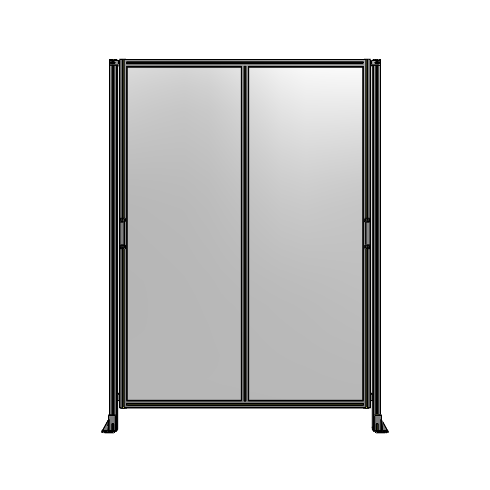 E4-2400-1750-0150-GYPTA DOUBLE REMOVABLE PANEL WITH LEGS 2400MM X 1750MM 1/4" POLYCARBONATE, FULLY ASSEMBLED