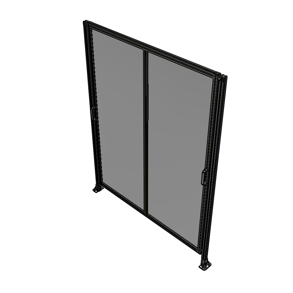 E4-2400-1900-0150-GYPTK DOUBLE REMOVABLE PANEL WITH LEGS 2400MM X 1900MM 1/4" POLYCARBONATE, AS A KIT