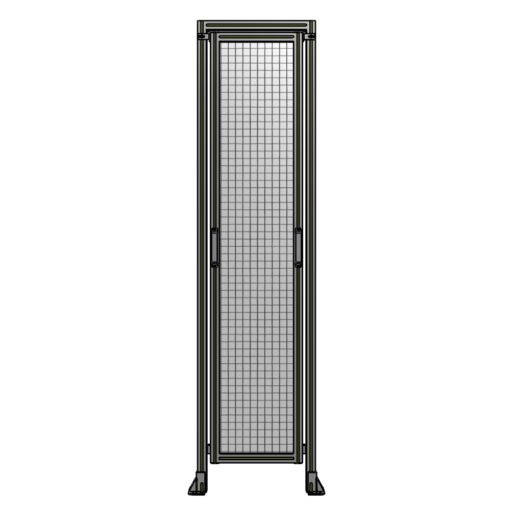 E5-2400-0600-0150-GYMTK SINGLE REMOVABLE PANEL WITH LEGS AND A HEADER 2400MM X 600MM 1" MESH, AS A KIT