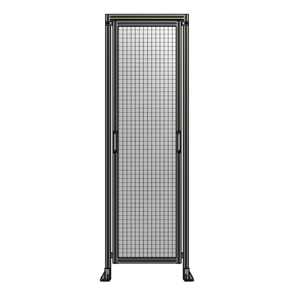 E5-2400-0750-0150-GYMTK SINGLE REMOVABLE PANEL WITH LEGS AND A HEADER  2400MM X 750MM 1" MESH, AS A KIT