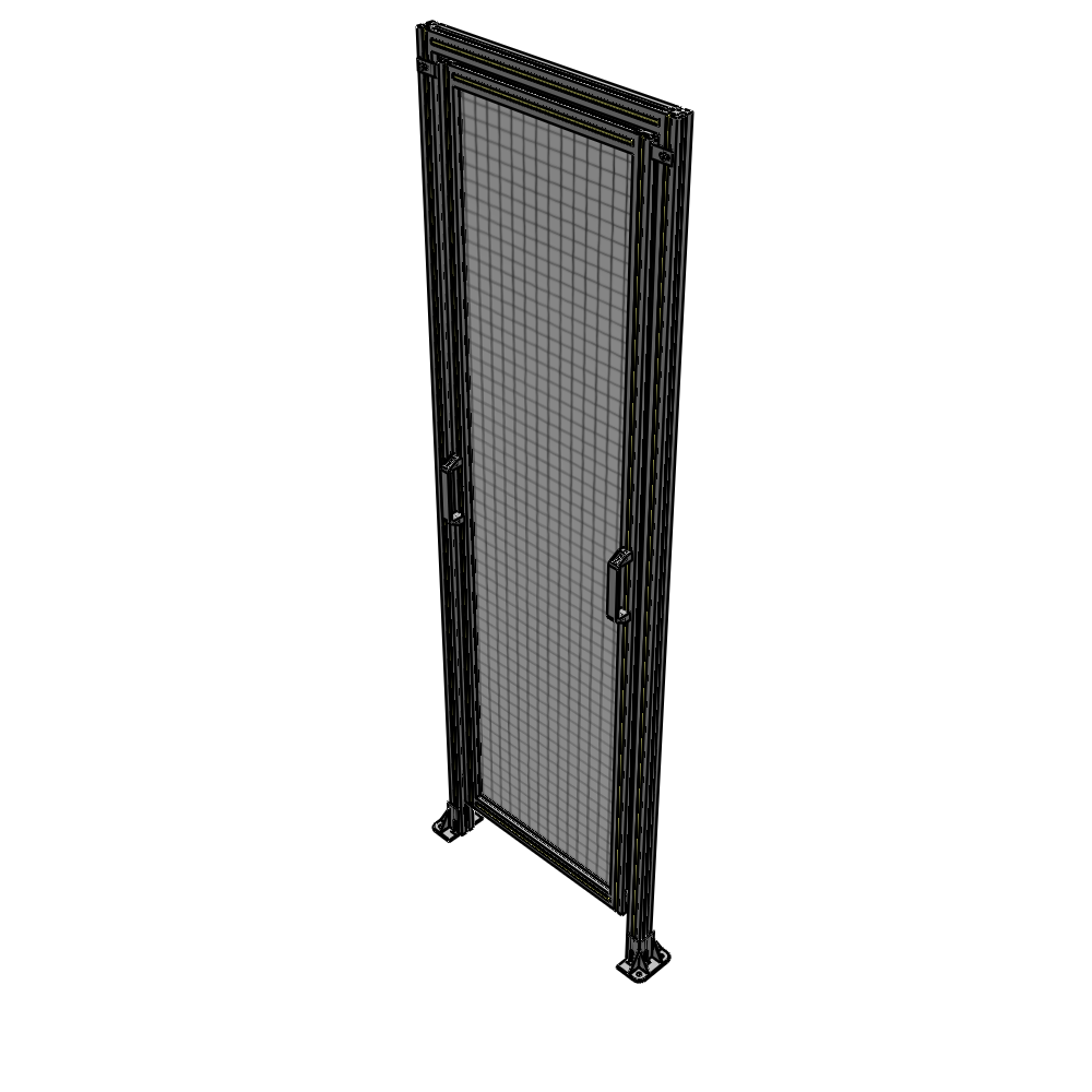 E5-2400-0750-0150-GYMTK SINGLE REMOVABLE PANEL WITH LEGS AND A HEADER  2400MM X 750MM 1" MESH, AS A KIT