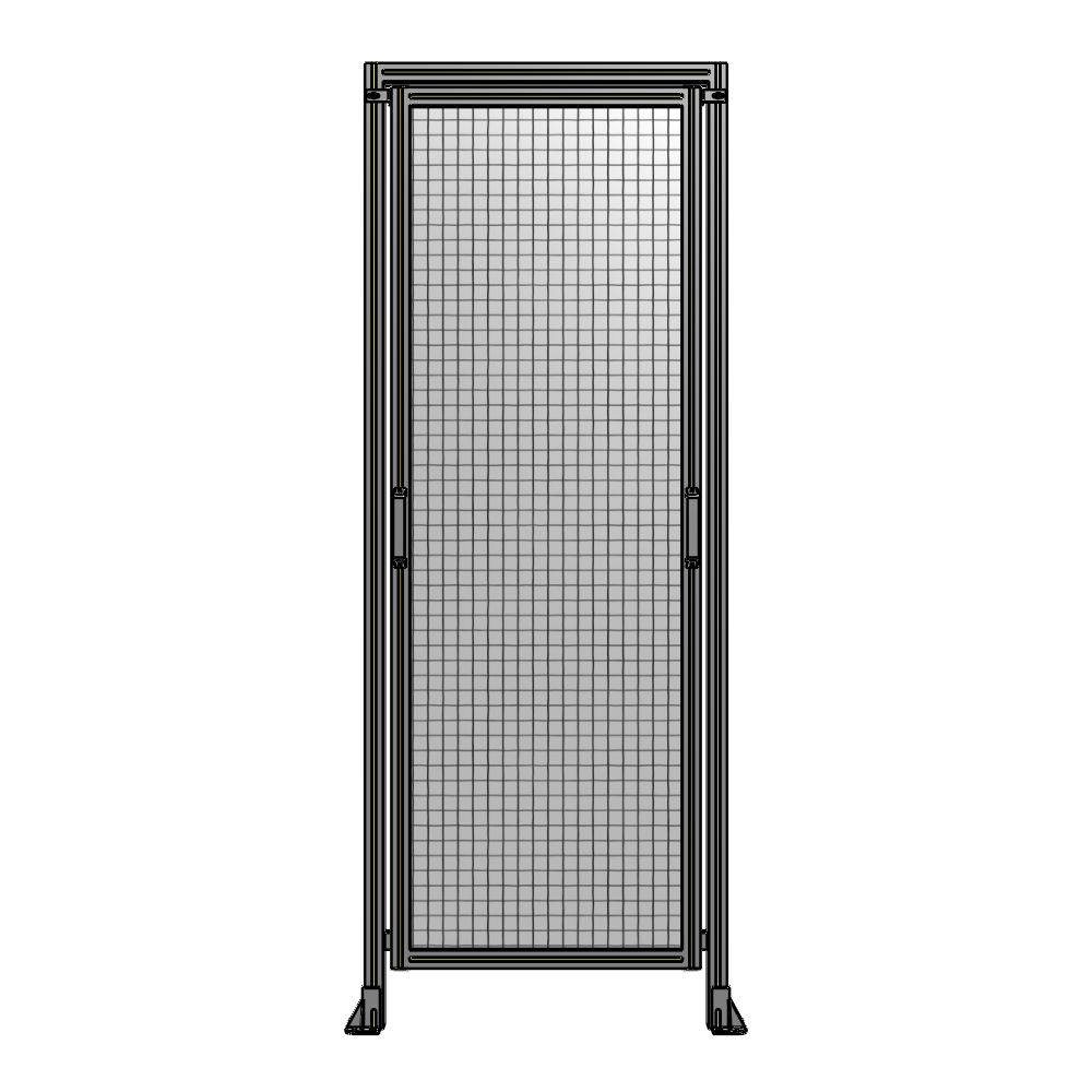E5-2400-0900-0150-GYMTK SINGLE REMOVABLE PANEL WITH LEGS AND A HEADER 2400MM X 900MM 1" MESH, AS A KIT