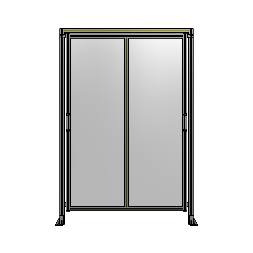 E6-2135-1450-0150-GYPTK DOUBLE REMOVABLE PANEL WITH LEGS AND A HEADER  2135MM X 1450MM 1/4" POLYCARBONATE, AS A KIT