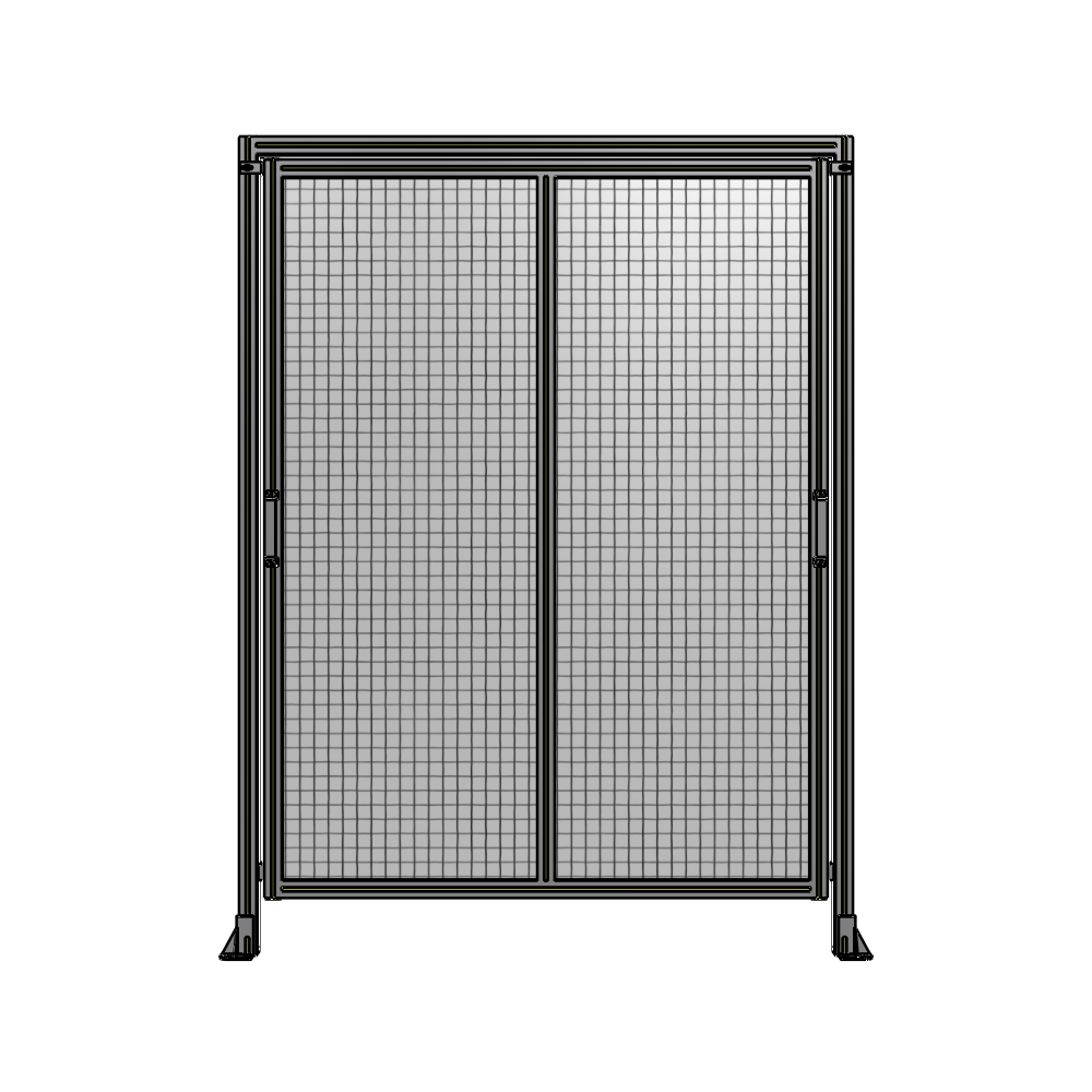 E6-2135-1600-0150-GYMTK DOUBLE REMOVABLE PANEL WITH LEGS AND A HEADER 2135MM X 1600MM 1" MESH, AS A KIT