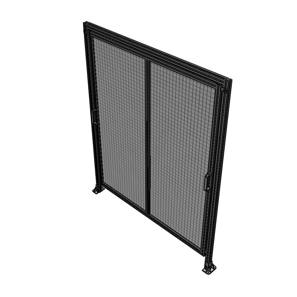 E6-2135-1750-0150-GYMTK DOUBLE REMOVABLE PANEL WITH LEGS AND A HEADER  2135MM X 1750MM 1" MESH, AS A KIT