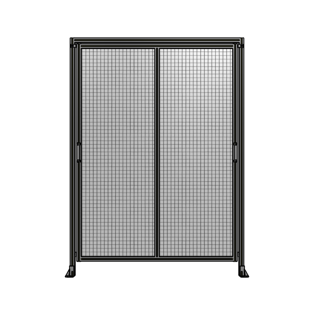 E6-2400-1750-0150-GYMTK DOUBLE REMOVABLE PANEL WITH LEGS AND A HEADER 2400MM X 1750MM 1" MESH, AS A KIT