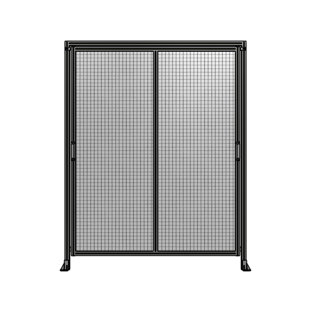 E6-2400-1900-0150-GYMTA DOUBLE REMOVABLE PANEL WITH LEGS AND A HEADER  2400MM X 1900MM 1" MESH, FULLY ASSEMBLED
