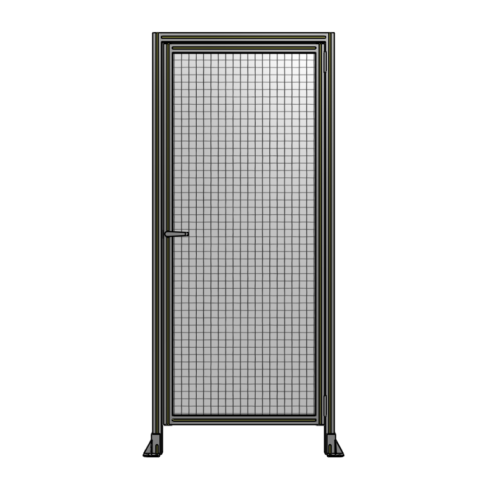 G2-2135-0920-0150-EYMTK DOOR WITH HEADER, HANDLE WITH INTERNAL EGRESS ON LEFT 2135MM X 920MM 1" MESH, AS A KIT