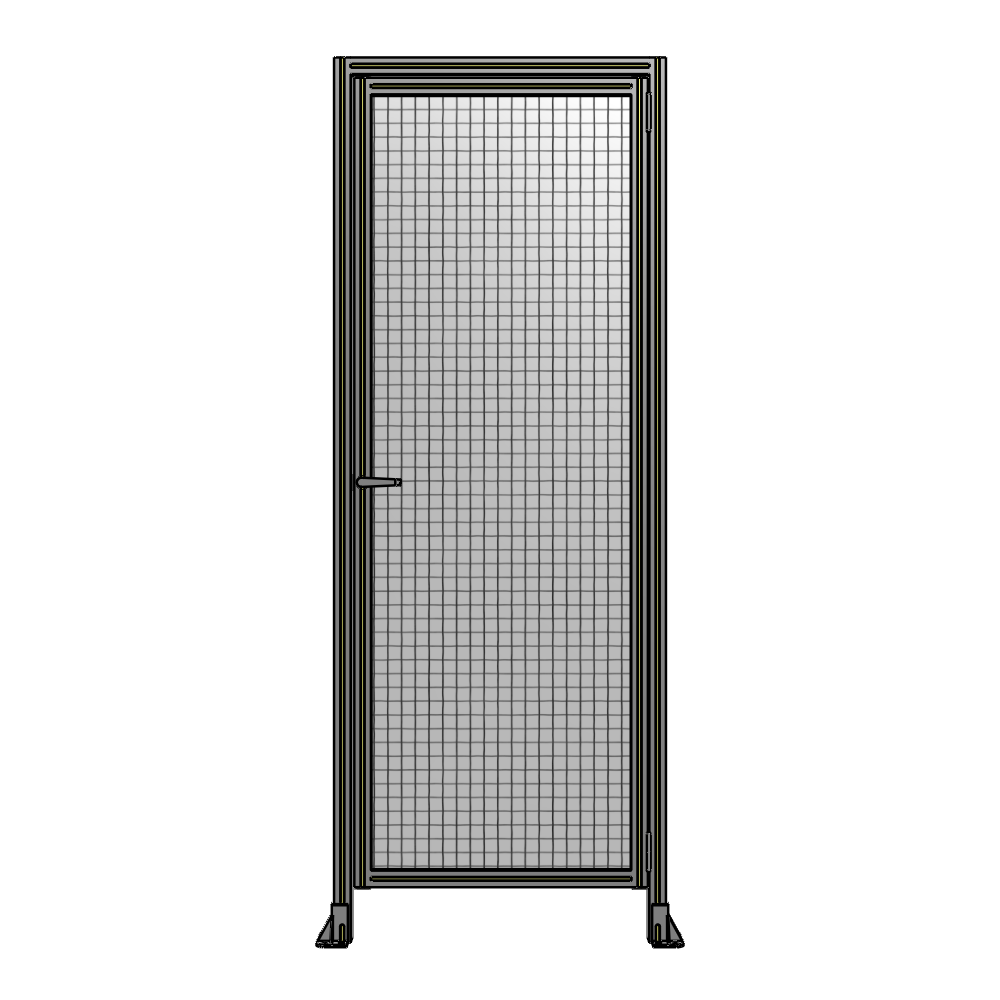 G2-2400-0900-0150-EYMTK DOOR WITH HEADER, HANDLE WITH INTERNAL EGRESS ON LEFT 2400MM X 900MM 1" MESH, AS A KIT