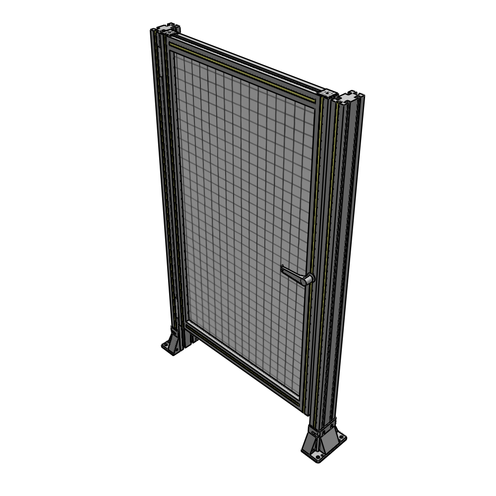 G5-1400-0820-0150-EYMTA DOOR-ROBUST FRAME, HANDLE/INTERNAL EGRESS ON RIGHT 1400MM X 820MM 1" MESH, FULLY ASSEMBLED