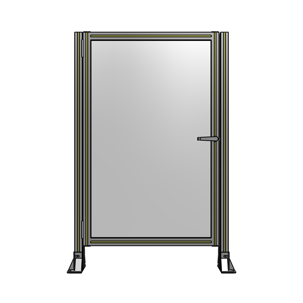 G5-1400-0900-0150-EYPTK DOOR-ROBUST FRAME, HANDLE/INTERNAL EGRESS ON RIGHT 1400MM X 900MM 1/4" POLYCARBONATE, AS A KIT