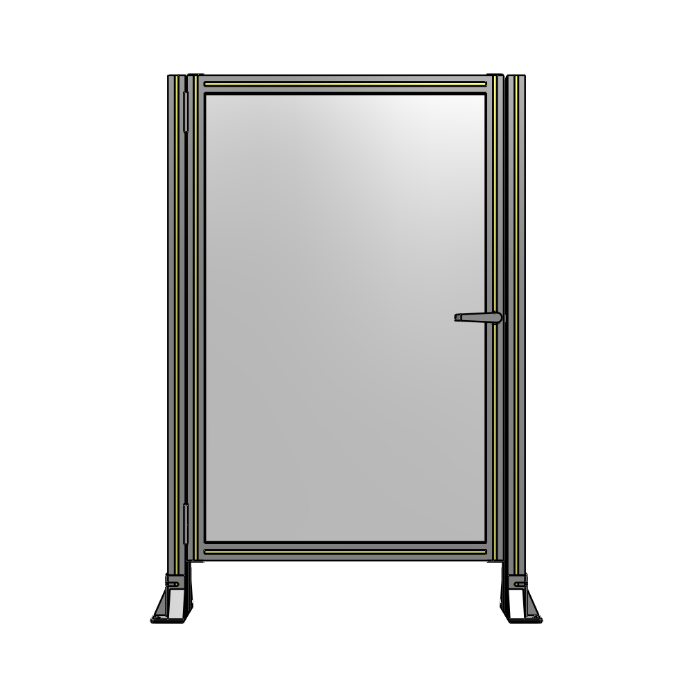 G5-1400-0920-0150-EYPTK DOOR-ROBUST FRAME, HANDLE/INTERNAL EGRESS ON RIGHT 1400MM X 920MM 1/4" POLYCARBONATE, AS A KIT
