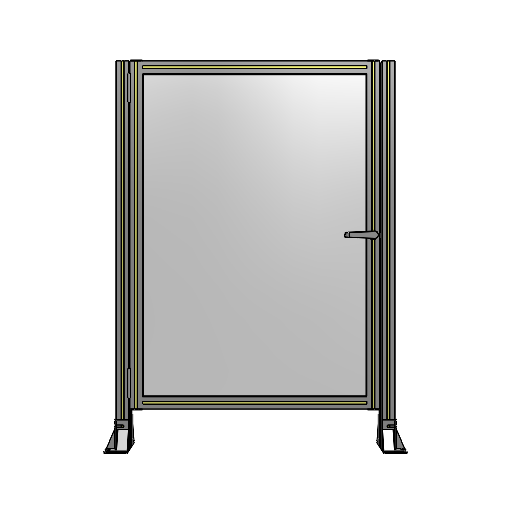 G5-1400-1000-0150-EYPTK DOOR-ROBUST FRAME, HANDLE/INTERNAL EGRESS ON RIGHT 1400MM X 1000MM 1/4" POLYCARBONATE, AS A KIT