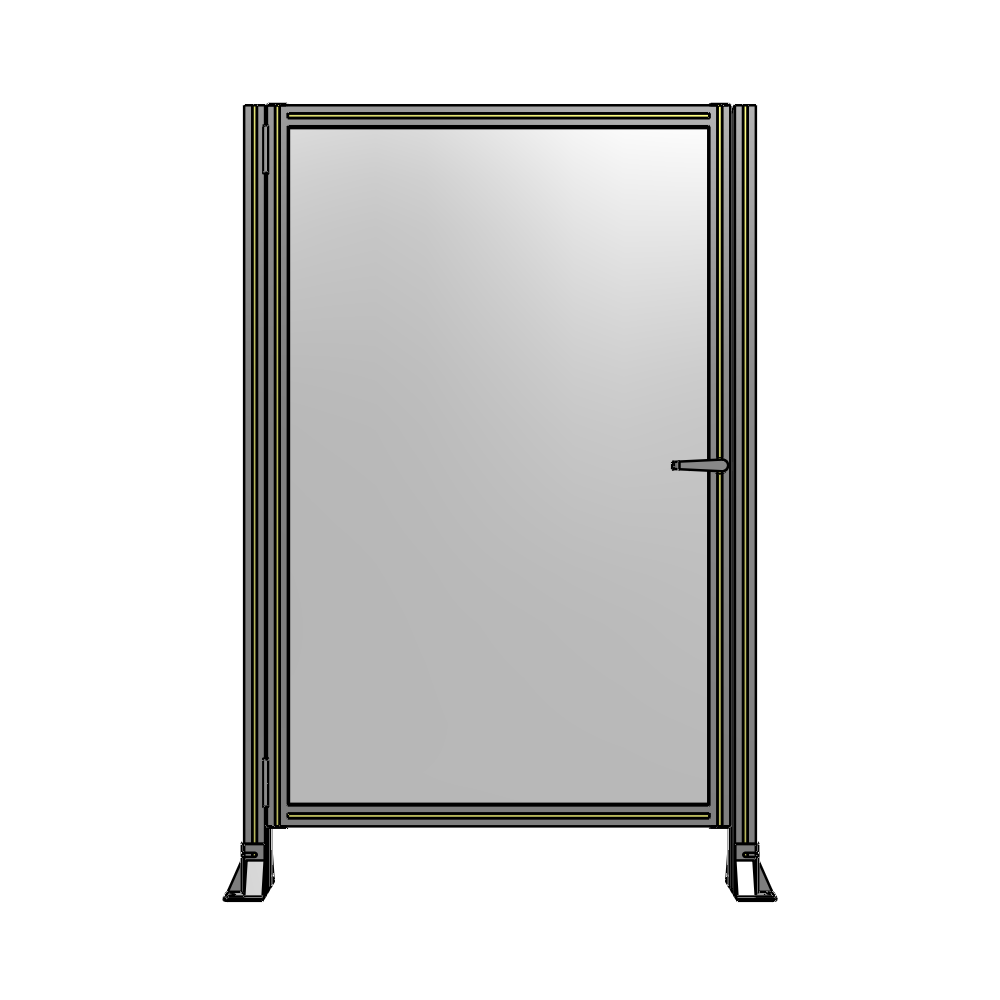 G5-1700-1100-0150-EYPTA DOOR-ROBUST FRAME, HANDLE/INTERNAL EGRESS ON RIGHT 1700MM X 1100MM 1/4" POLYCARBONATE, ASSEMBLED