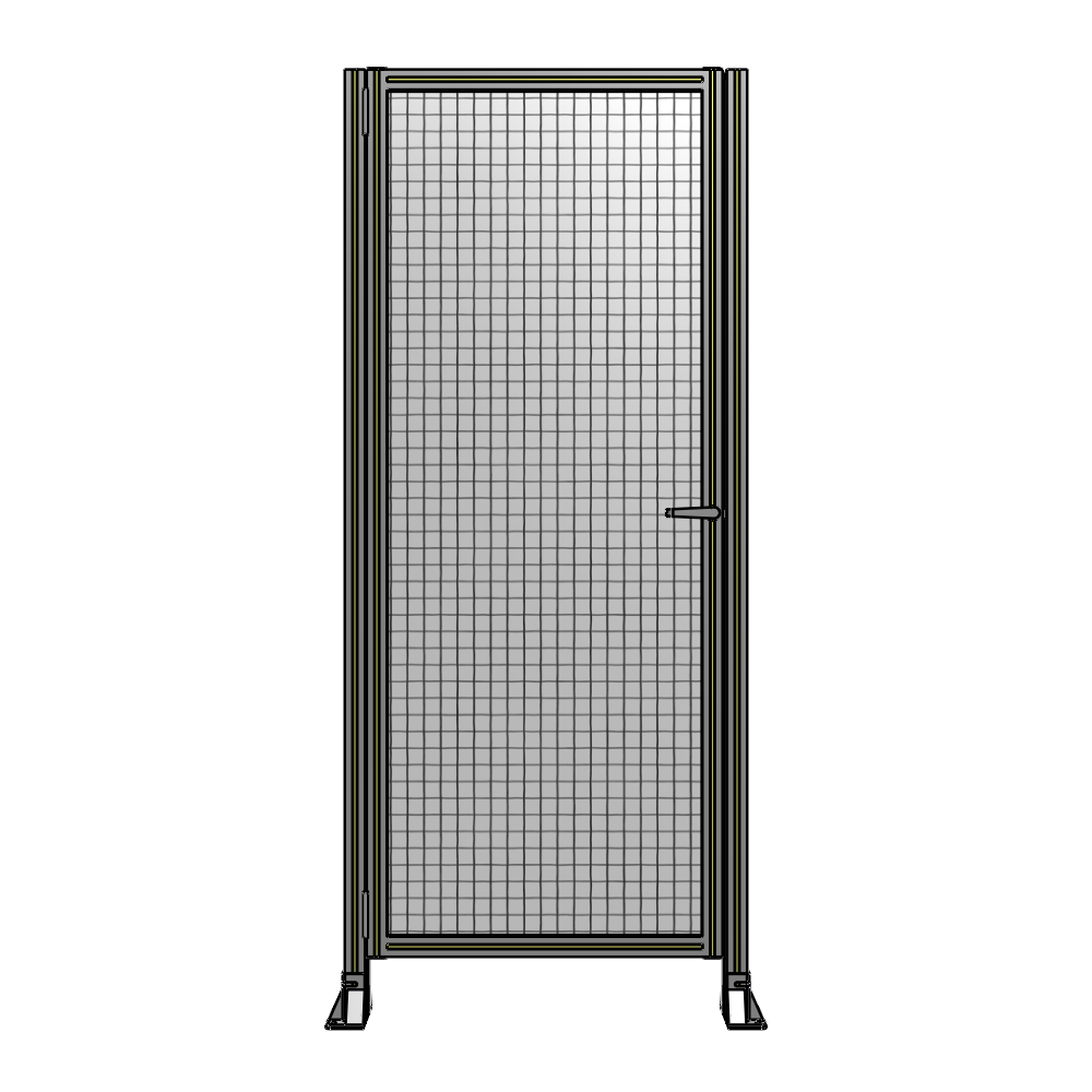 G5-2135-0900-0150-EYMTK DOOR-ROBUST FRAME, HANDLE/INTERNAL EGRESS ON RIGHT 2135MM X 900MM 1" MESH, AS A KIT