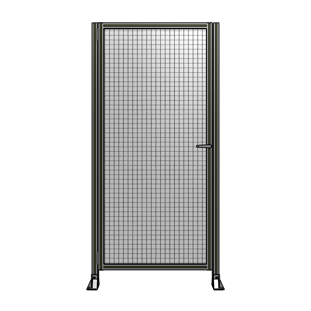 G5-2135-1020-0150-EYMTK DOOR-ROBUST FRAME, HANDLE/INTERNAL EGRESS ON RIGHT 2135MM X 1020MM 1" MESH, AS A KIT