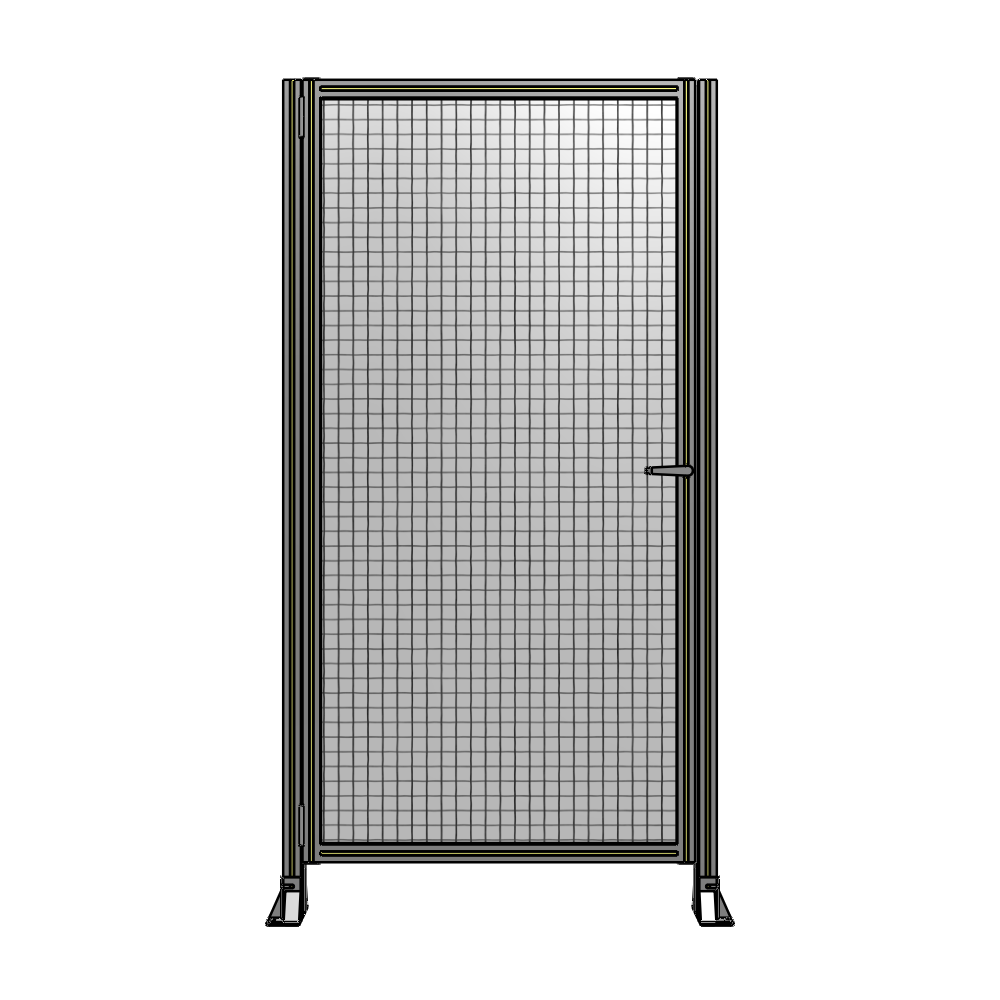 G5-2135-1100-0150-EYMTK DOOR-ROBUST FRAME, HANDLE/INTERNAL EGRESS ON RIGHT 2135MM X 1100MM 1" MESH, AS A KIT