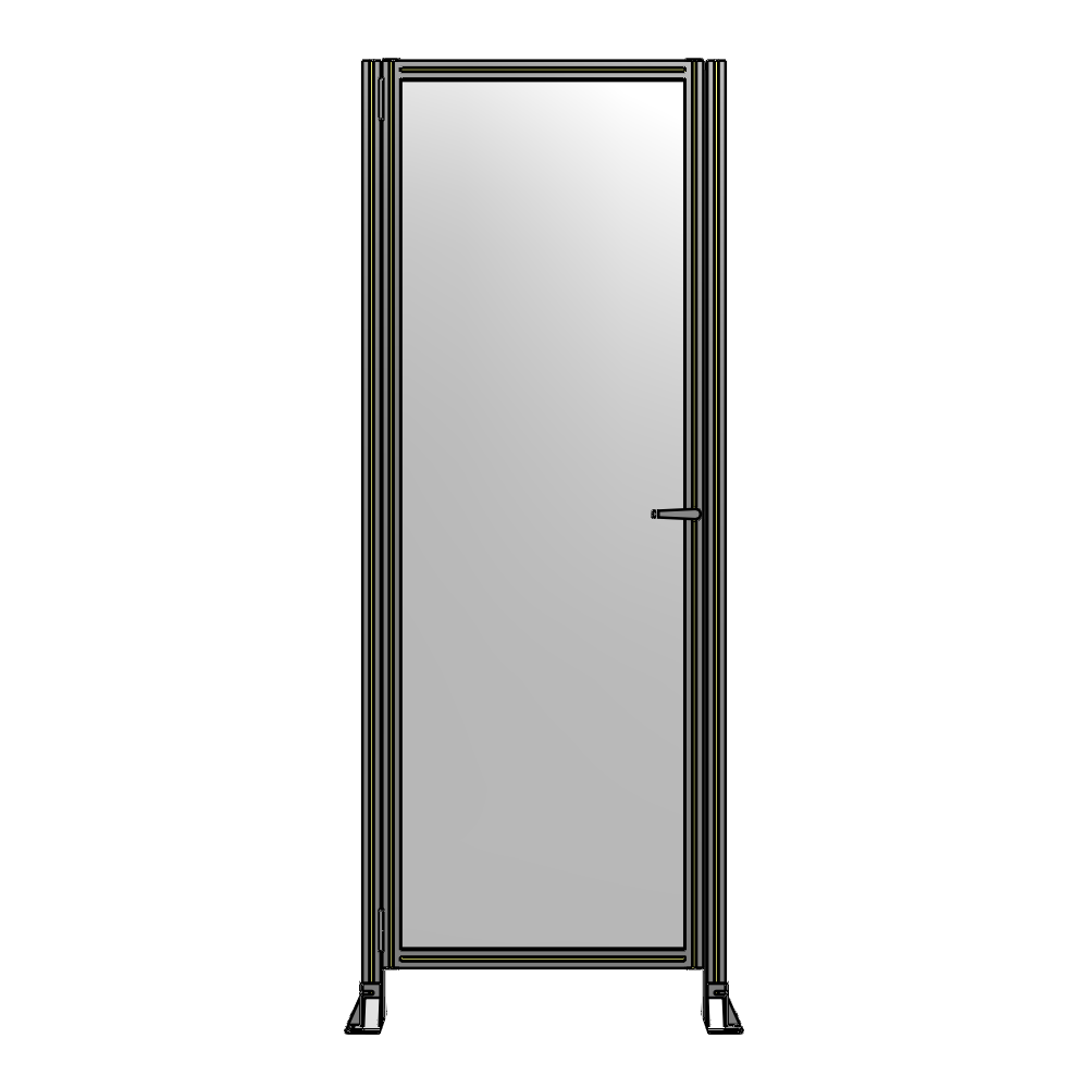 G5-2400-0900-0150-EYPTA DOOR-ROBUST FRAME, HANDLE/INTERNAL EGRESS ON RIGHT 2135MM X 900MM 1/4" POLYCARBONATE, ASSEMBLED
