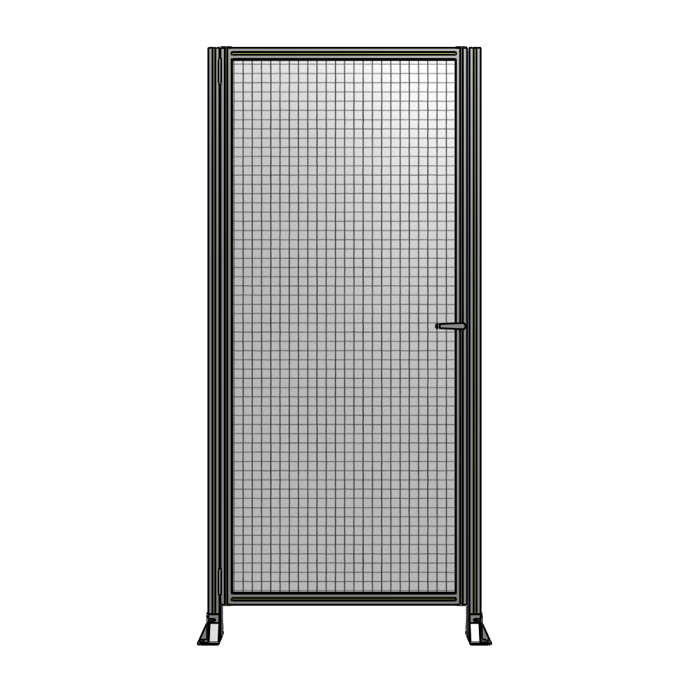 G5-2400-1100-0150-EYMTA DOOR-ROBUST FRAME, HANDLE/INTERNAL EGRESS ON RIGHT 2135MM X 1100MM 1" MESH, FULLY ASSEMBLED