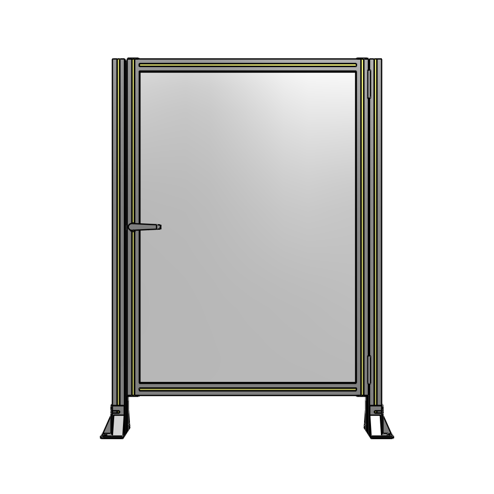 G6-1400-1000-0150-EYPTA DOOR-ROBUST FRAME, HANDLE/INTERNAL EGRESS ON LEFT 1400MM X 1000MM 1/4" POLYCARBONATE, ASSEMBLED