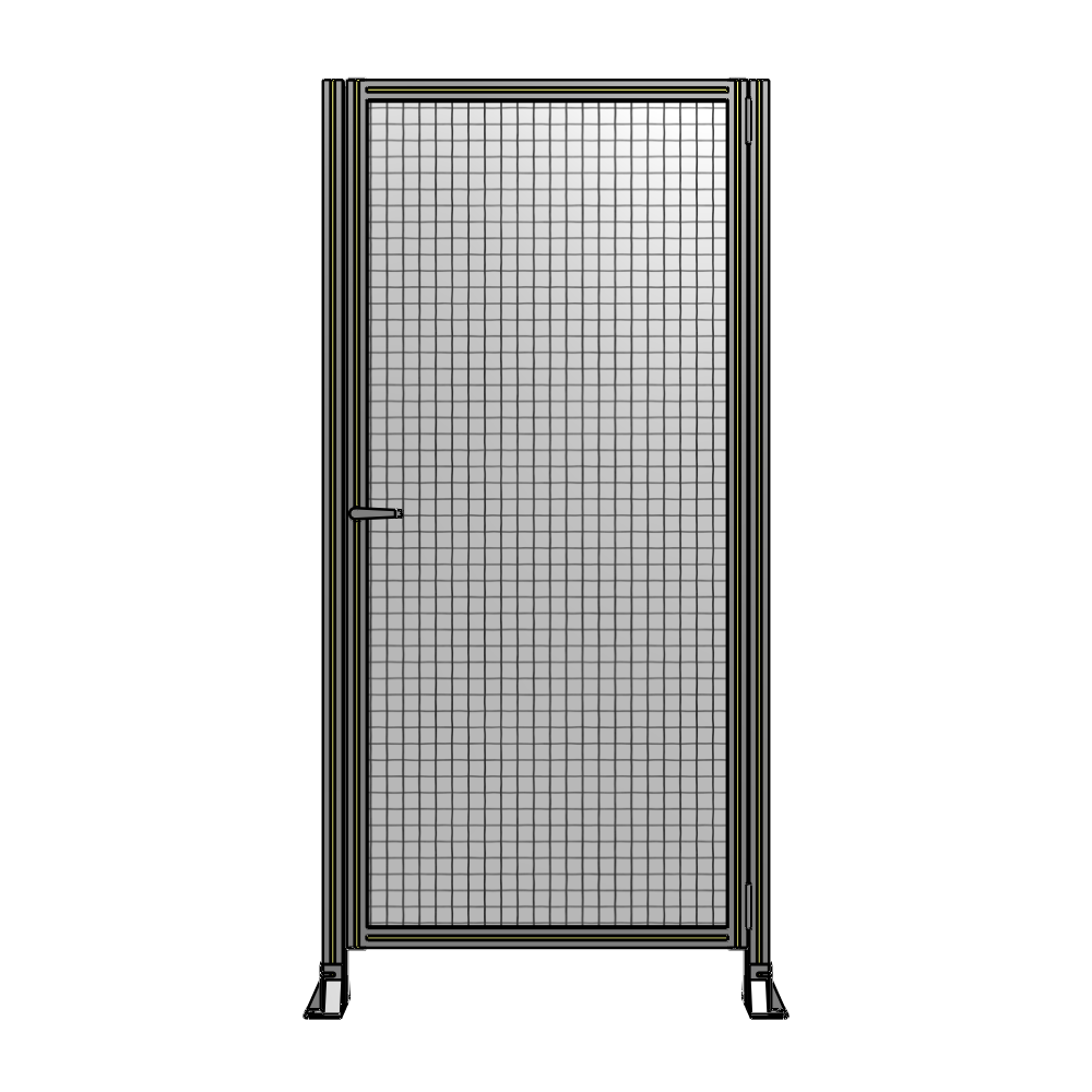 G6-2135-1020-0150-EYMTA DOOR-ROBUST FRAME, HANDLE/INTERNAL EGRESS ON LEFT 2135MM X 1020MM 1" MESH, FULLY ASSEMBLED