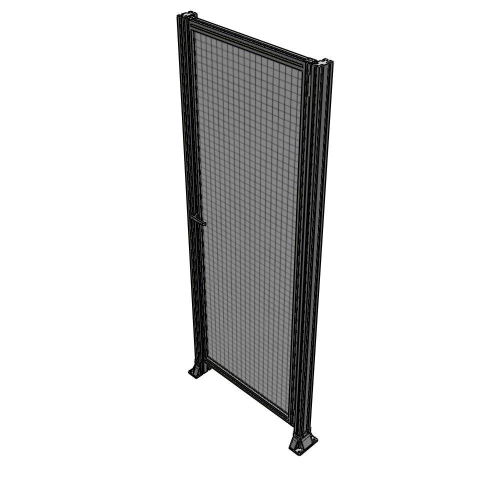 G6-2400-0920-0150-EYMTA DOOR-ROBUST FRAME, HANDLE/INTERNAL EGRESS ON LEFT 2135MM X 920MM 1" MESH, FULLY ASSEMBLED