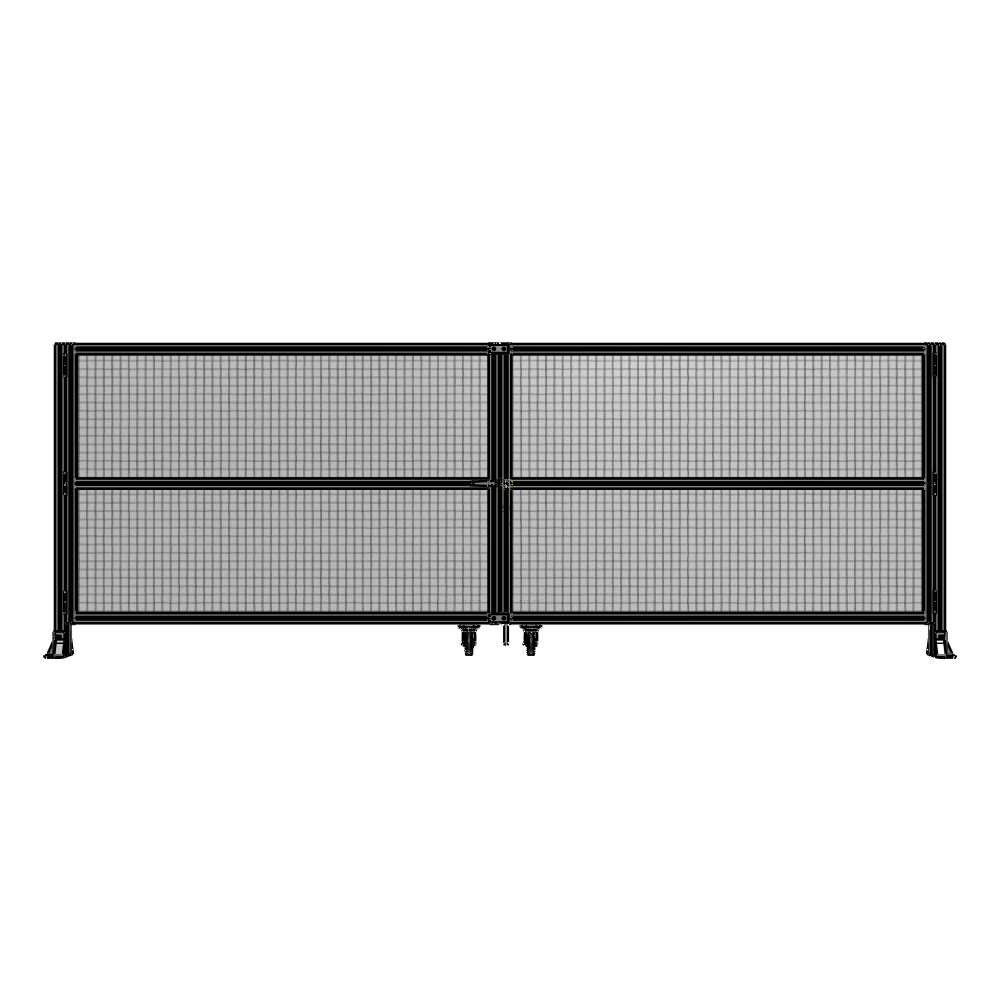 J8-1400-4000-0150-TYMTK DOUBLE PANEL, DOUBLE DOOR-FRAME W/O HEADER-HANDLE ON LEFT 1400MM X 4000MM  1" MESH, AS A KIT