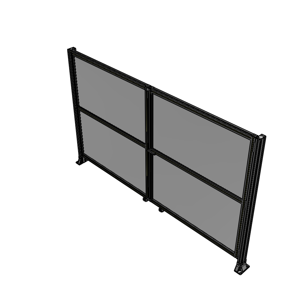 J8-1700-2800-0150-UYPTK DOUBLE PANEL, DOUBLE DOOR-FRAME W/O HEADER-HANDLE RIGHT 1700MM X 2800MM 1/4" POLYCARB, AS A KIT