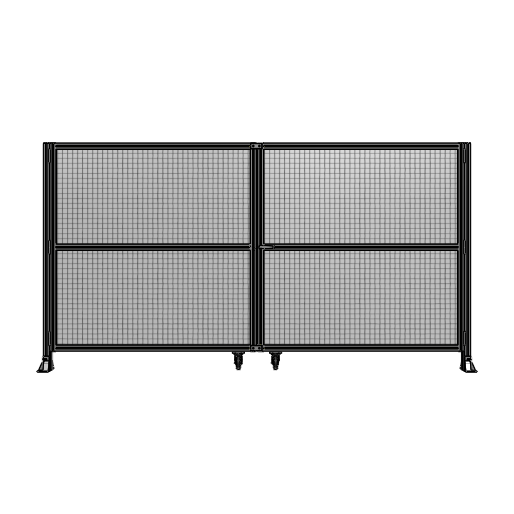 J8-1700-3200-0150-UYMTA DOUBLE PANEL, DOUBLE DOOR-FRAME W/O HEADER-HANDLE RIGHT 1700MM X 3200MM 1" MESH, ASSEMBLED