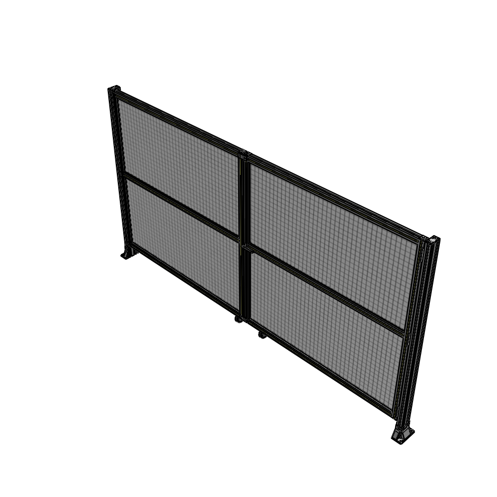 J8-1700-3200-0150-UYMTA DOUBLE PANEL, DOUBLE DOOR-FRAME W/O HEADER-HANDLE RIGHT 1700MM X 3200MM 1" MESH, ASSEMBLED