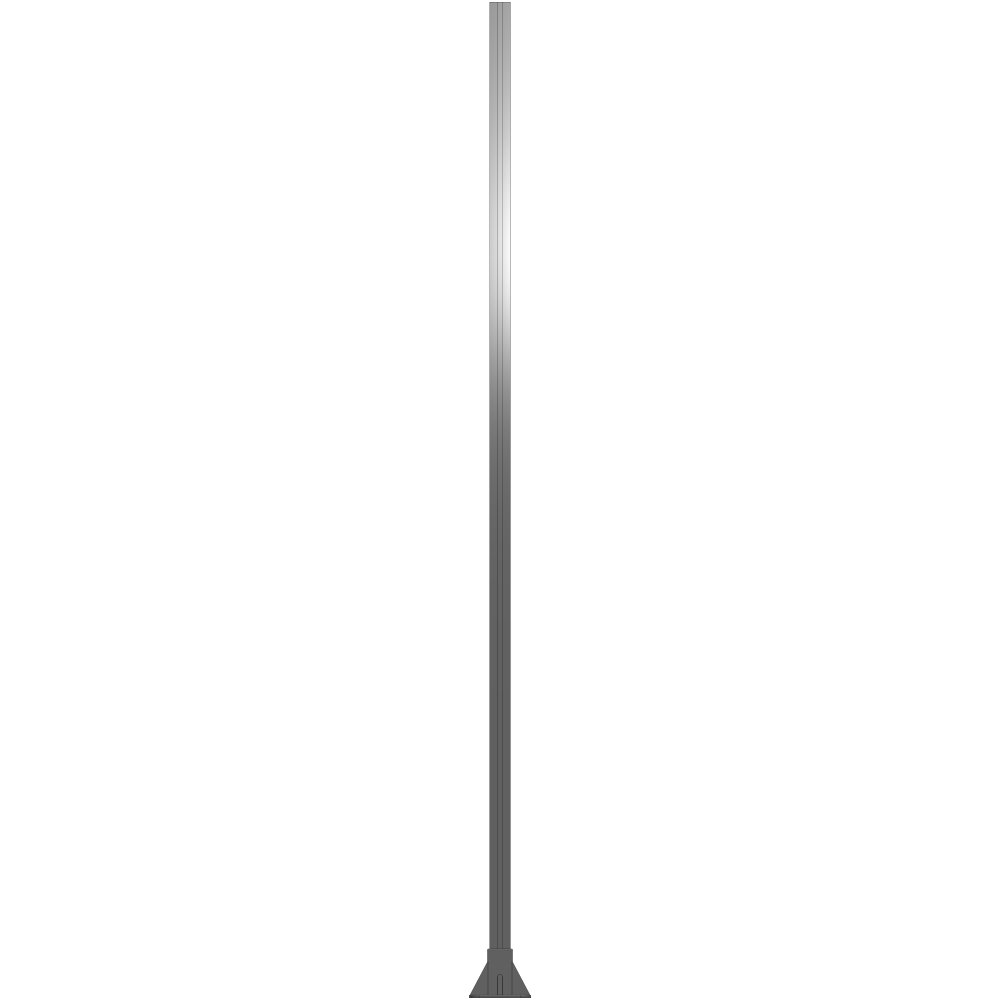 K1-2135-ZFA VERTICAL POST-4 SIDED FOOT, YELLOW INSERT, NO END CAP 45 MM X 45 MM X 2135 MM TALL, FULLY ASSEMBLED