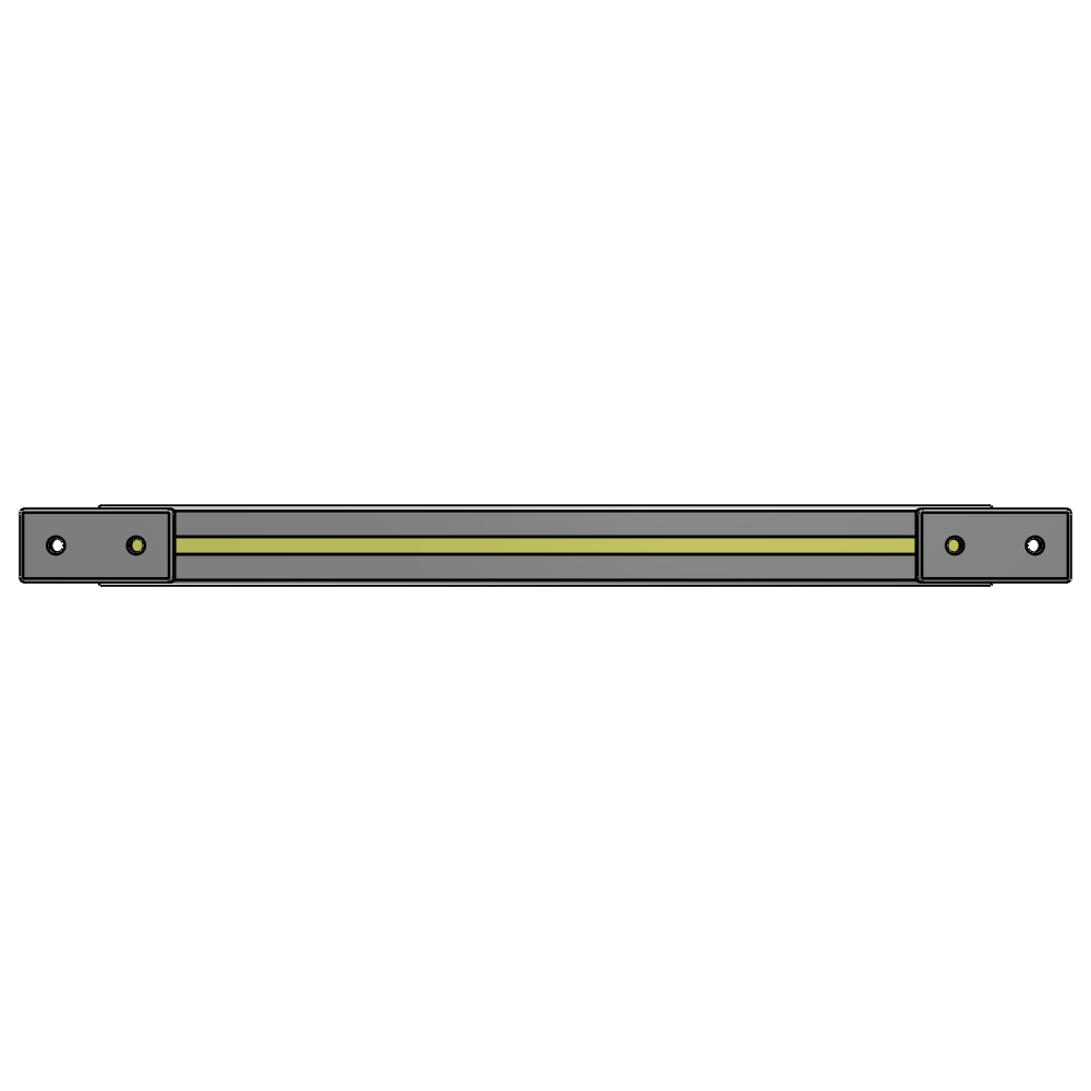 L1-0505-YTA 505MM LONG HALF STRAP, MOUNTS HORIZONTAL ON 600MM WIDE SINGLE WALL SECTIONS