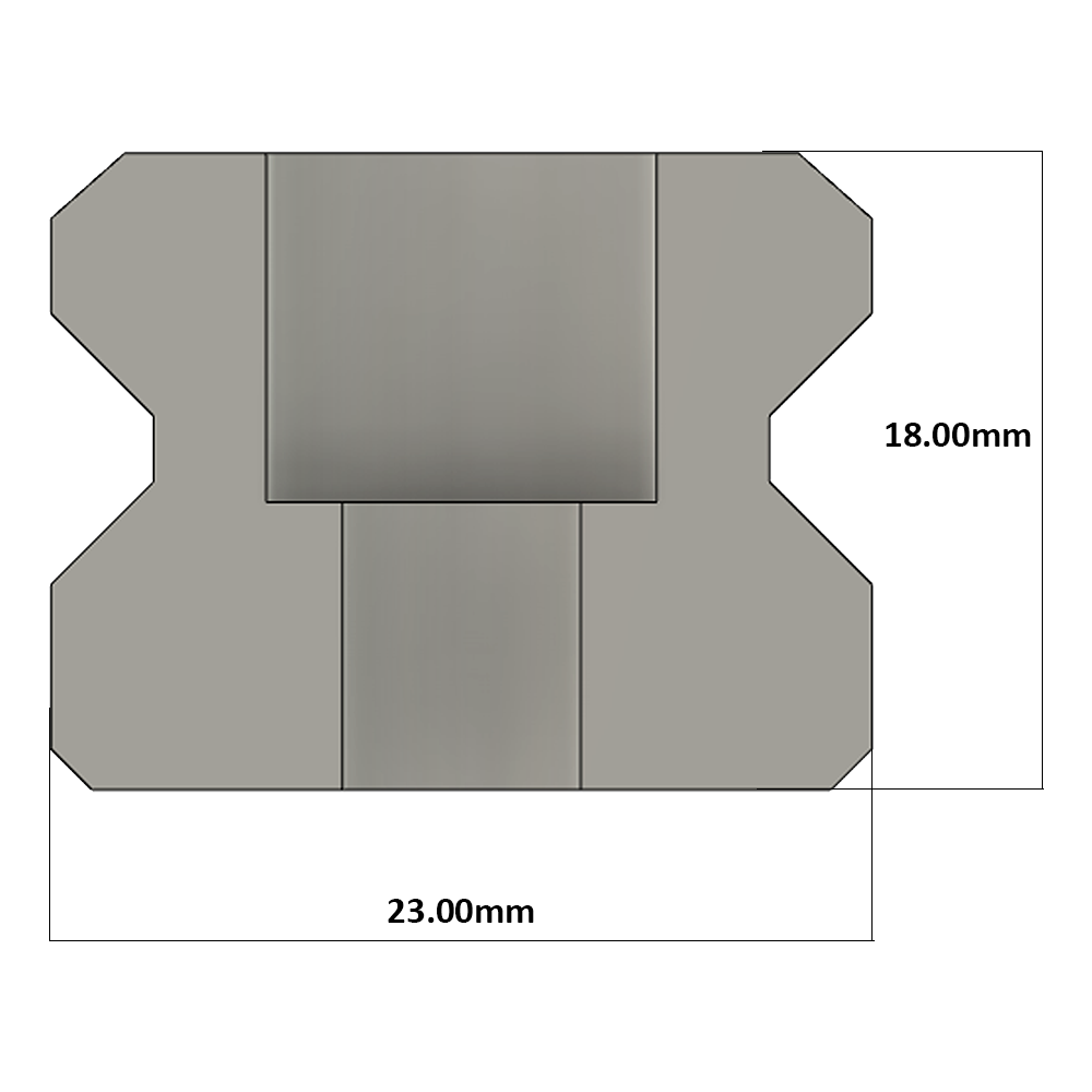 LSD30RLX280-S20-H-D AIRTAC LOW PROFILE RAIL<br>LSD 30MM SERIES, HIGH ACCURACY, 20MM END TO FIRST HOLE, CUT TO LENGTH OF 280MM