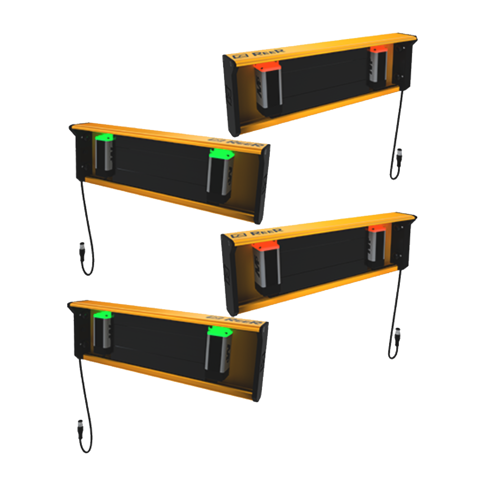 1390825 REER MUTING BRACKETS, 4 M5H SENSORS, T-LOGIC, PARALLEL BEAMS, XL RANGE, LENGTH: 1030MM(MZ T4P H)