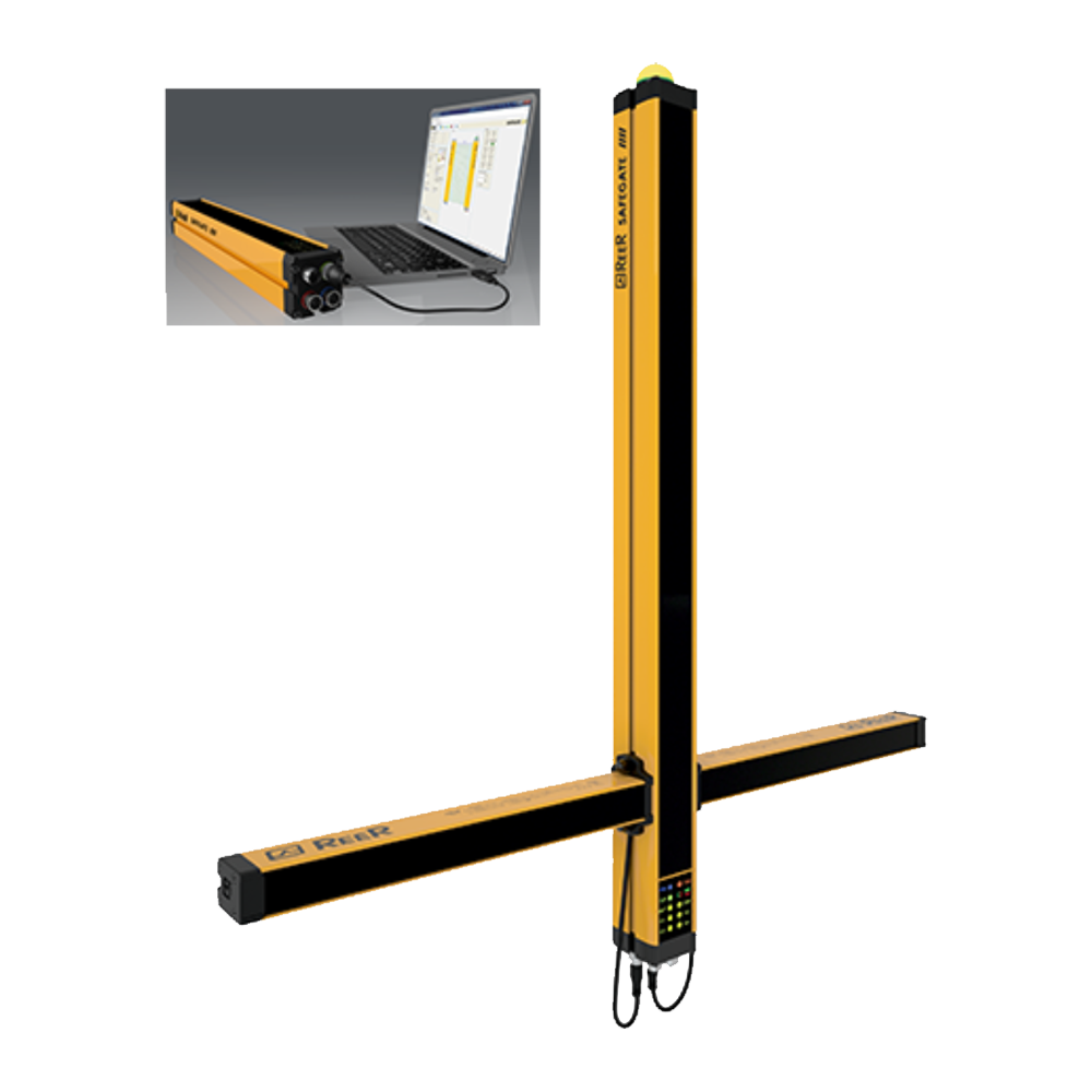 1390394 REER HAND, A/M RESET, MUTING, MUTING LAMP, PROGRAM, EDM, 40MM RES, CAT4, CONTROL H:2250MM(SMPO 2254)