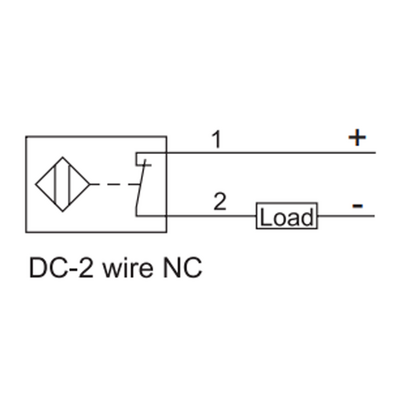 FI2-G08-OD6L ELCO THREADED CYLINDRICAL INDUCTIVE SENSOR M08, SWITCHING DISTANCE 2 MM, FLUSH, IP68, -30 TO 85 DEG C, 2-WIRE DC, CABLE 2 M