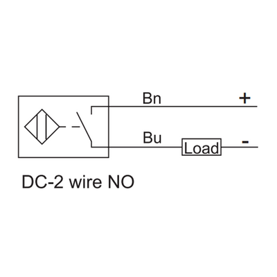 NI12-G18-CP6L-Q12 ELCO THREADED CYLINDRICAL INDUCTIVE SENSOR M18, SWITCHING DISTANCE 12 MM, NON-FLUSH, IP68, -30 TO 85 DEG C, PNP NC, M12 CONNECTOR