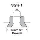 900-100-000 CANFIELD CYLINDER PART<BR>SWITCH BRACKET 12MM (DOVETAIL)