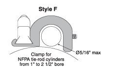 900-F00-000 CANFIELD CYLINDER PART<BR>SWITCH BRACKET 1 1/2"-2 1/2"  (TIE ROD)