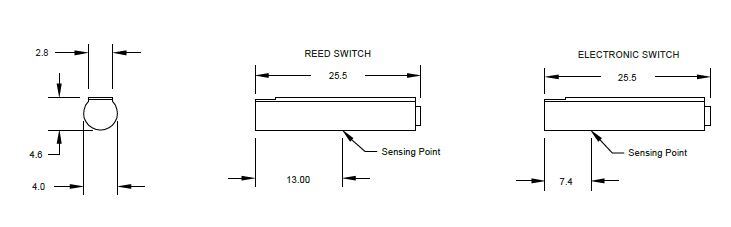 9G10-000-331 CANFIELD CYLINDER SWITCH<BR>ELECTRONIC, PNP 5-28VDC, LED, M8 QUICK DISC.