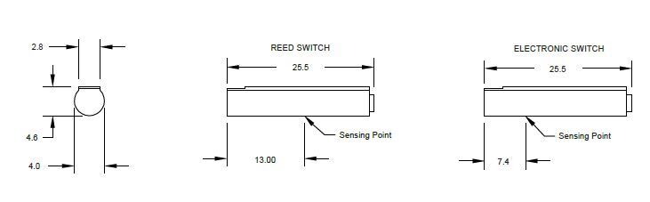 9C10-000-331 CANFIELD CYLINDER SWITCH<BR>ELECTRONIC, PNP 5-28VDC, LED, M8 QUICK DISC.