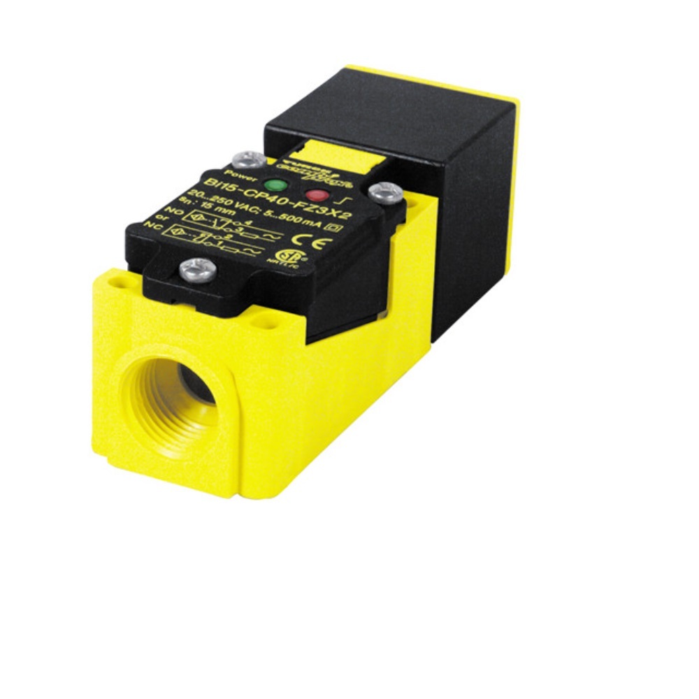 NI40-CP40-FZ3X2/S100 TURCK INDUCTIVE LIMIT SWITCH RECTANGLER SENSOR<BR>40MM RANGE 40MM PLAS PROG 20-250VAC/10-300VDC