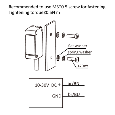 OS10S-S6 ELCO PHOTOELECT SENSOR, OS10S-SERIES, OPPOSED EMITTER, RED BEAM, OR:10 M, 10TO30VDC, -20TO60 DEG C, CABLE 2M