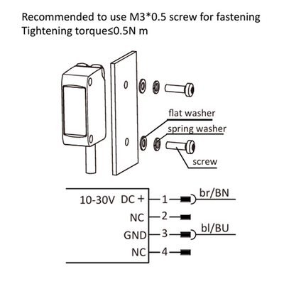 OS10S-S6Q8.3 ELCO PHOTOELECT SENSOR, OS10S-SERIES, OPPOSED, EMITTER, RED BEAM, OR:10 M, 10TO30VDC, -20TO60 DEG C, M8 3-PIN
