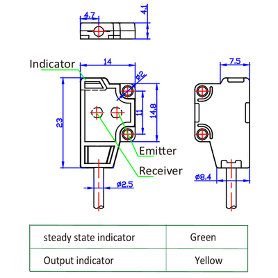 OS4-K30DP6 ELCO PHOTOELECT SENSOR, OS4-SERIES, DIFF FIXED, RED BEAM, OR:1-30MM, PNP, DO, 10TO30VDC, -10TO55 DEG C, SW FRQ:800HZ, CABLE 2M