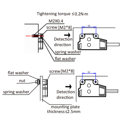 OS4-K30DP6 ELCO PHOTOELECT SENSOR, OS4-SERIES, DIFF FIXED, RED BEAM, OR:1-30MM, PNP, DO, 10TO30VDC, -10TO55 DEG C, SW FRQ:800HZ, CABLE 2M