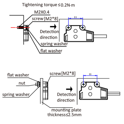 OS4-S6 ELCO PHOTOELECT SENSORS, OS4-SERIES, FRONT-OPPOSED, EMITTER, RED BEAM, OR:1 M, 10TO30VDC, -10TO55 DEG C, CABLE 2M